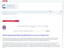 Tablet Screenshot of clarityhealthcare.net